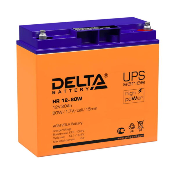 Аккумулятор Delta HR 12-80 W