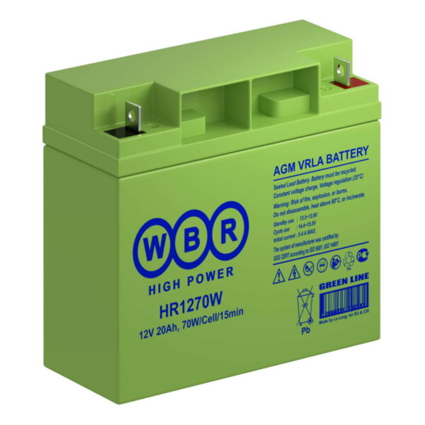 Аккумулятор WBR HR1270W (12В | 20Ач)